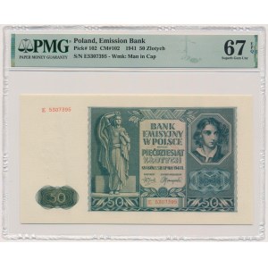 50 złotych 1941 - E - PMG 67 EPQ