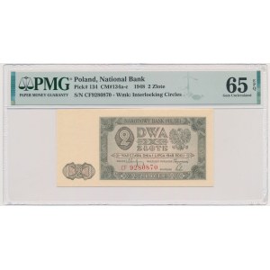 2 złote 1948 - CF - PMG 65 EPQ