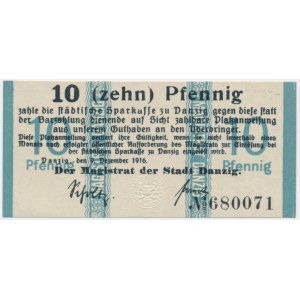 Danzig, 10 Pfennig 1916