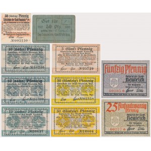 Danzig and Palschau of 5-50 Pfennige 1917-21 (10 pcs.)