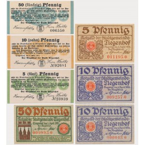 Tiegenhof, 10-50 Pfennig 1917-21 (7 pcs.)