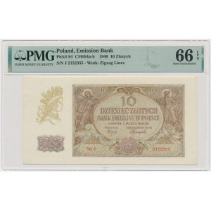 10 złotych 1940 - J - PMG 66 EPQ