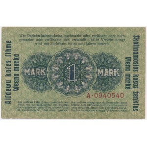 Kowno, 1 Mark 1918 - A -