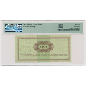 Pewex, 10 dolarów 1969 - GF - PMG 55 EPQ
