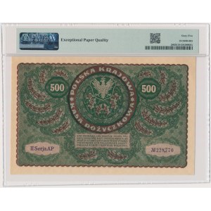 500 marek 1919 - II Serja AP - PMG 65 EPQ