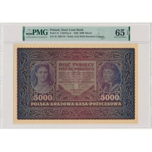5.000 marek 1920 - II Serja C - PMG 65 EPQ