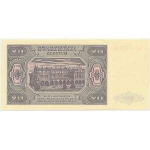 20 złotych 1948 - WZÓR - KE -
