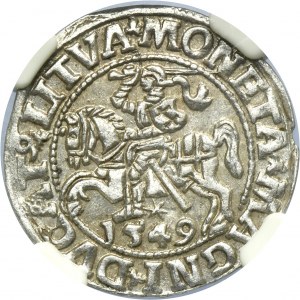 Sigismund II August, 1/2 Groschen Vilnius 1549 - LI/LITVA - NGC MS62