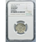 Sigismund II August, 3 Groschen Vilnius 1562 - L/LI - NGC AU DETAILS