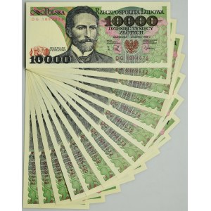 Zestaw, 10.000 złotych 1988 (14 szt.)