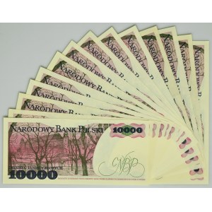 Zestaw, 10.000 złotych 1988 (14 szt.)