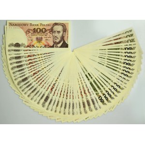 Set, 20-100 gold 1982-88 (approx. 53 pieces).