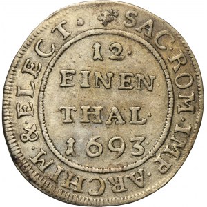Germany, Electorate of Saxony, Johann Georg IV, 1/12 Thaler Leipzig 1693