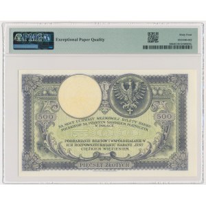 500 złotych 1919 - SA. - PMG 64 EPQ
