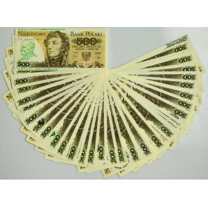 Set, 500 gold 1982 - with commemorative prints (approx. 50 pieces).