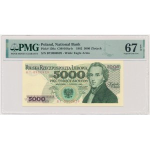 5.000 złotych 1982 - BY - PMG 67 EPQ