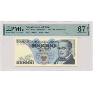 100,000 PLN 1990 - Z - PMG 67 EPQ