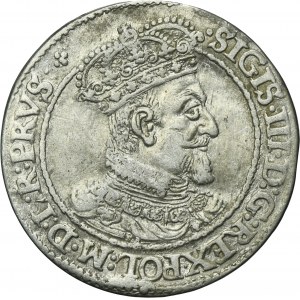 Sigismund III Vasa, 1/4 Thaler Danzig 1618 SA - RARE