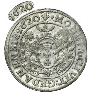 Sigismund III Vasa, 1/4 Thaler Danzig 1620 SB - RARE