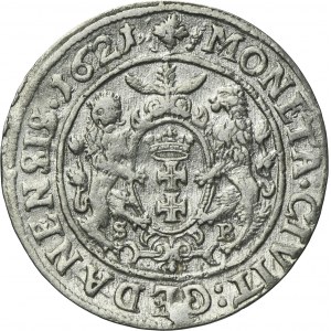 Sigismund III Vasa, 1/4 Thaler Danzig 1621 - PRVS:⠛ - RARE