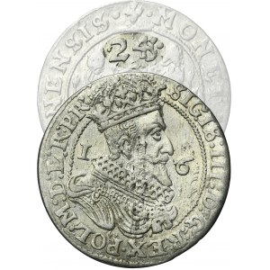 Sigismund III Vasa, 1/4 Thaler Danzig 1624/3 - PR• - VERY RARE, digits 243