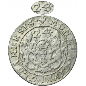 Sigismund III Vasa, 1/4 Thaler Danzig 1624/3 - PR• - VERY RARE, digits 243