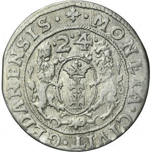 Sigismund III Vasa, 1/4 Thaler Danzig 1624/3 - PR•