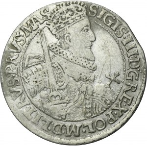 Sigismund III Vasa, 1/4 Thaler Bromberg 1621 - PRVS MAS