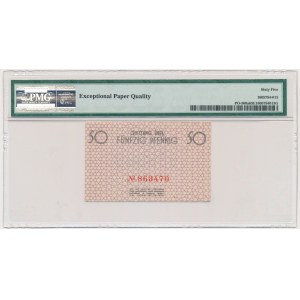 50 Pfennig 1940 - red numerator - PMG PMG 65 EPQ