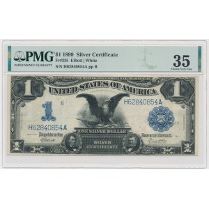 USA, Silver Certificate, 1 Dollar 1899 - Elliot & White - PMG 35