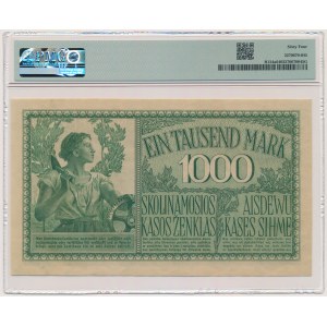 Kowno, 1.000 Mark 1918 - A - 6 digit series - PMG 64