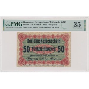 Posen, 50 Kopeken 1916 - long clause (P2b) - PMG 35