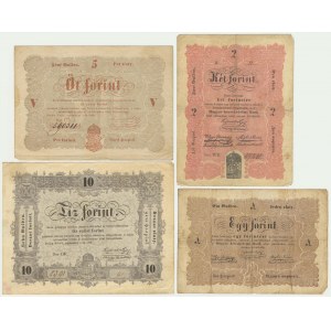 Hungary, 1-10 Forints 1848 (4 pcs.)