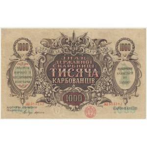 Ukraine, 1.000 Karbovanez (1918)