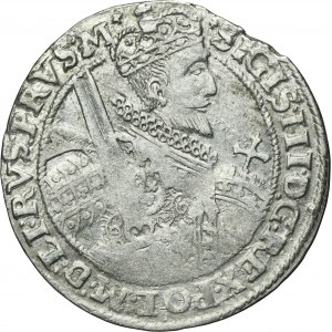 Sigismund III Vasa, 1/4 Thaler Bromberg 1621 - PRVS M