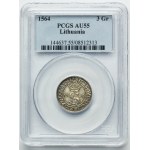Sigismund II August, 3 Groschen Vilnius 1564 - L/L - PCGS AU55