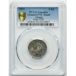Sigismund I the Old, 3 Groschen Danzig 1537 - PCGS UNC DETAIL