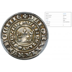 Bohemia, Wenceslaus II, Groschen Kuttenberg - PCGS MS62