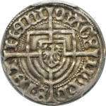 Teutonic Order, Johann von Tiefen, Groschen undated - PCGS MS62