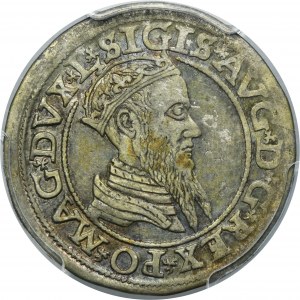 Sigismund II August, 4 Groschen Villnius 1566 - L/LIT - PCGS XF40