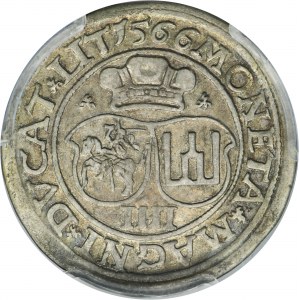 Sigismund II August, 4 Groschen Villnius 1566 - L/LIT - PCGS XF40