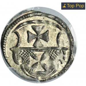 Sigismund I the Old, Denarius Elbing undated - PCGS MS63