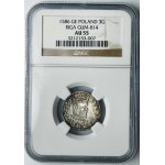 Stephen Bathory, 3 Groschen Riga 1586 - NGC AU55