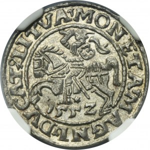 Sigismund II August, 1/2 Groschen Vilnius 1552 - LI/LITVA - NGC AU58