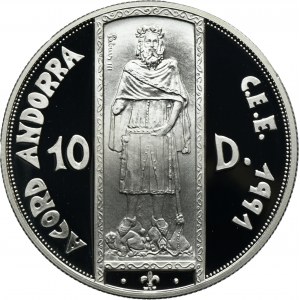 Andorra, 10 Diners Hamburg 1994 - Customs Union