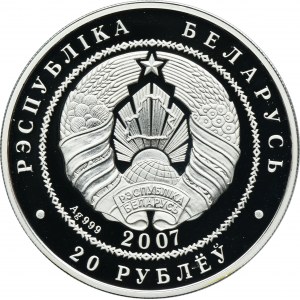 Belarus, 20 Rouble Karlsfeld 2007 - Wolf
