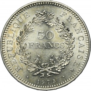 France, Fifth Republic, 50 Francs Paris 1975 - Hercules