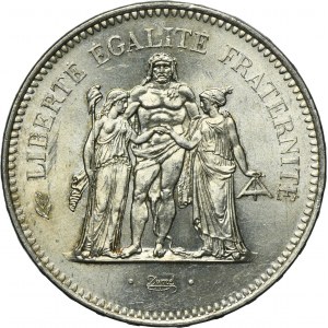 France, Fifth Republic, 50 Francs Paris 1975 - Hercules