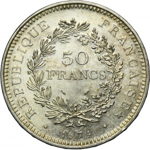 France, Fifth Republic, 50 Francs Pessac 1974 - Hercules