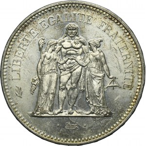 France, Fifth Republic, 50 Francs Pessac 1974 - Hercules